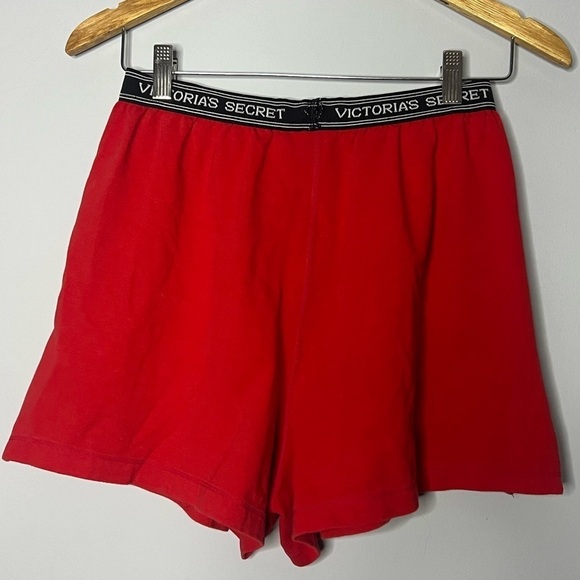 Victoria’s Secret Red High Wiasted Boxer Shorts with Zipper Sides Medium - Picture 6 of 6